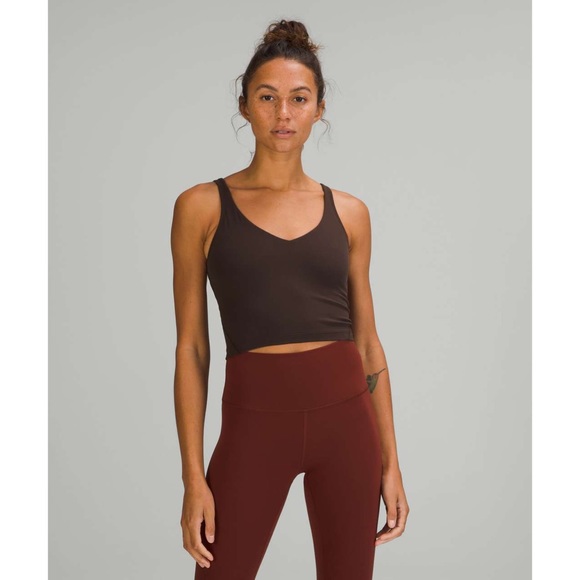 Lululemon Align Cropped Bra Tank • French Press